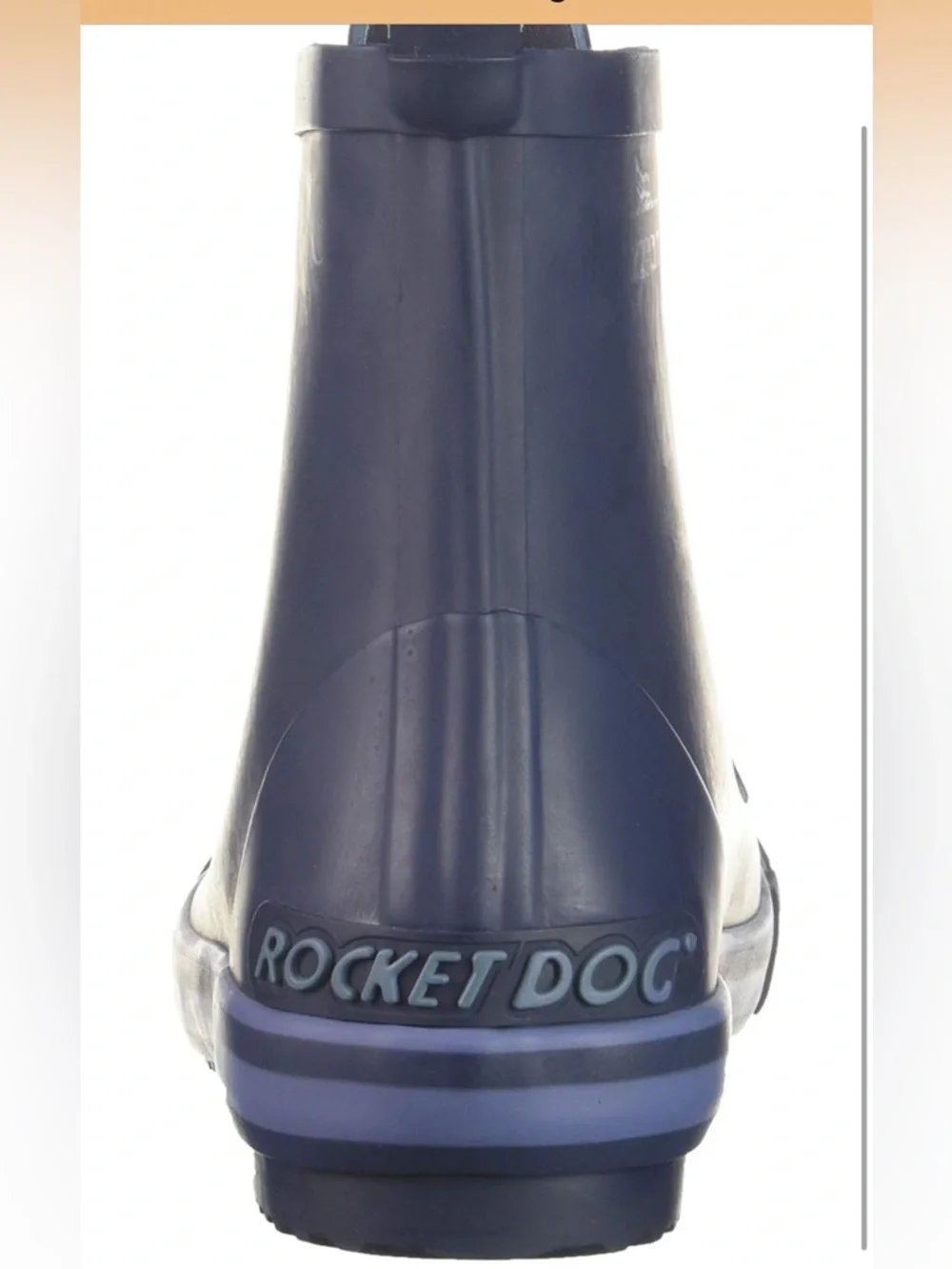 Rocket Dog Navy Rubber Rain Boots Lace Up Mid Calf Waterproof Womens Size 7
